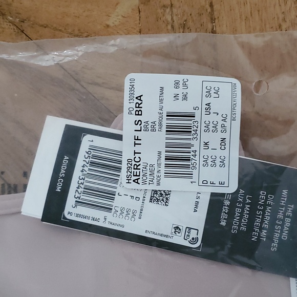 Adidas Women's Aeroreact Training Light-Support Techfit Bra Fits 34-36 - Picture 6 of 6